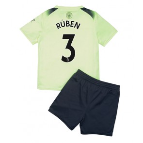 Manchester City Ruben Dias #3 babykläder Tredje Tröja barn 2022-23 Korta ärmar (+ Korta byxor)